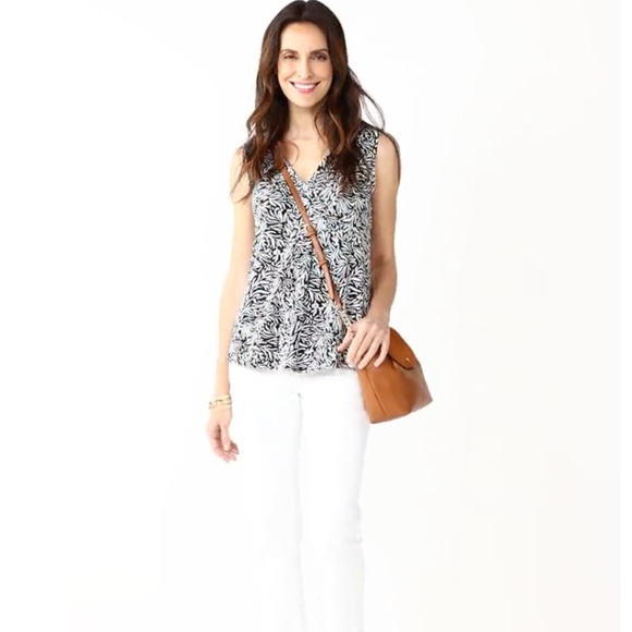 3 for $12 Sonoma Goods for Life Two-Tone Tank Top (M) + Dark Gray Legging (PL) - Picture 2 of 8